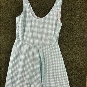 Bobbie Brooks Turquoise and White Polka Dot Top